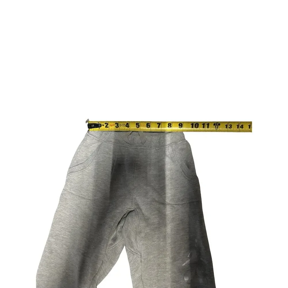 Jordan Kids Gray Fleece Jogger Sweatpants Size 6x Logo Athletic Pants